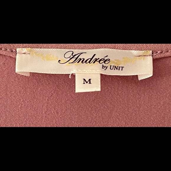 Andrée by UNIT Blush Pink Fit & Flare Dress Size Medium - Picture 6 of 7